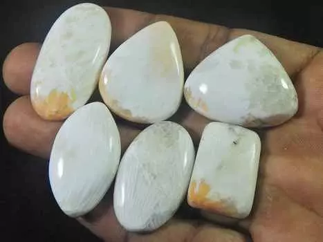 27-33 мм натуральный розовый сколоцит груша кабошон драгоценный камень россыпью 6 шт лот 195 карат. РQ-2113