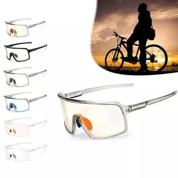 27 г Солнцезащитные очки для велоспорта Мужские Женские TR90 Легкие очки UV400 Спорт на открытом воздухе MTB Очки для горного велосипеда Фотохромные очки