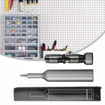 27 In 1 Manual Screwdriver Set Alloy Steel Magnetic Precision Double Tip Bits Hand Tools Dismantling Hardware Tools