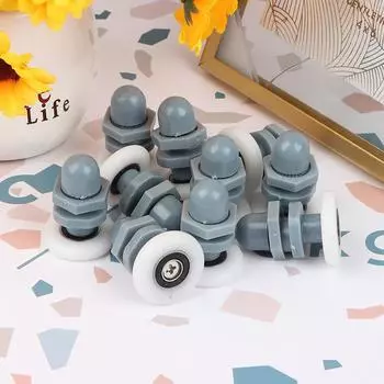 27 мм с одним прямым шкивом, ходовое колесо, душевая кабина, раздвижные стеклянные дверные ролики 4*2.7cm