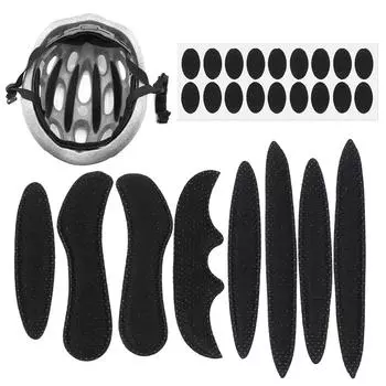 27 шт./компл. наборы для подкладки шлема, герметичная губка, сменные универсальные подушечки из пеноматериала для мотоцикла, велосипеда, велоспорта чёрный