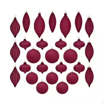 27 шт. Рождественские шары, безделушки, современные многофункциональные украшения, елка красный