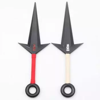 27 см Япония Аниме Косплей Реквизит Кунай 4-го поколения Пластиковый Материал Большой Кунай Оружие Учиха Саске Ниндзя Сюрикен Реквизит Персонажа Red