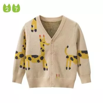 27детский детский кардиган для мальчиков, вязаный высококачественный детский свитер, пальто 100cm