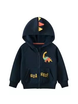 27kids Kids Dinosaur Plus Velvet Hoodie - Осень/Зима Куртка Для Мальчиков Свитшот 100 cm