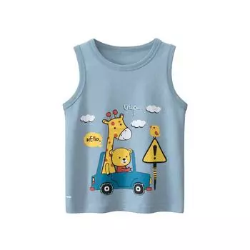 27kids Летняя детская одежда: Жилет для мальчика, цельный 130cm