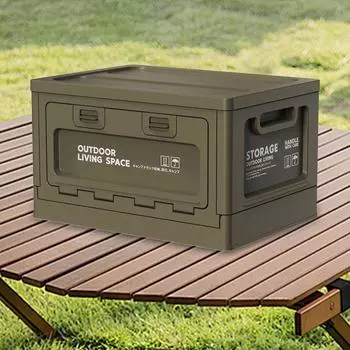 27л ящик для хранения для кемпинга, большая вместимость, складной ящик для пикника, легкий автомобильный ящик для хранения продуктов, для хранения посуды синий