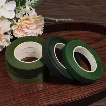 27M Флористическая лента Самоклеящаяся лента для букетов Цветочные стебли Бумага для упаковки тычинок Флорист Декор своими руками Цветочные свадебные принадлежности 1pc