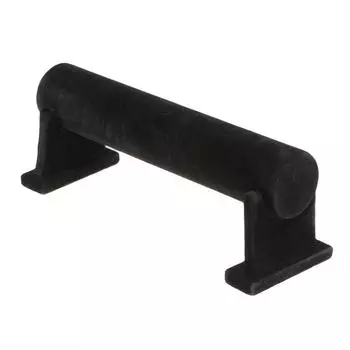 27см Черный бархатный держатель для ювелирных изделий Розничная комната Ожерелье Витрина Стеллажи 10x27cm чёрный