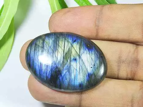 27X37X5MM многоцветный огненный лабрадорит овальный кабошон россыпью натуральный драгоценный камень 62 карата. СК-3991