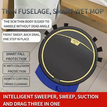 2800 Па Робот-пылесос USB Интеллектуальный Пульт Дистанционного Управления Поломоечный Робот для Домашнего Использования
