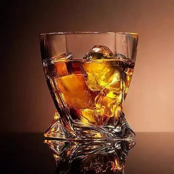 280 мл/290 мл хрустальный бокал креативный вращающийся виски со льдом узорчатый коктейльный бокал бар пивной стакан 201-300ml