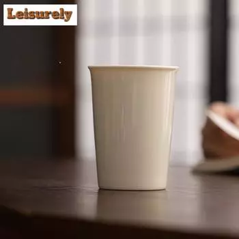 280 мл ретро-стаканчик из керамической колы Grass Ash, большая емкость, Master Cup, персональный кувшин для воды, кофейная кружка, домашний чайный сервиз Kungfu, посуда для напитков