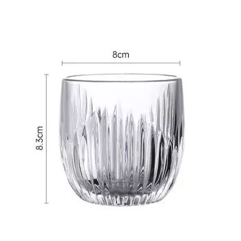 280 мл стаканы для воды прозрачные в европейском стиле алкогольные напитки крепкие напитки винные кружки бытовые яйцевидные рельефные стаканы для виски