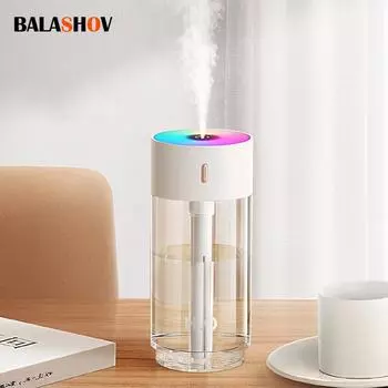 280 мл увлажнитель воздуха портативный USB перезаряжаемый распылитель со светодиодной подсветкой для авто аксессуары для дома и офиса увлажнитель воздуха для автомобиля Pink USB Models