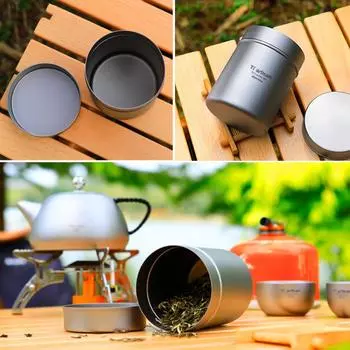 280 мл жестяная банка для кофе для хранения продуктов питания на открытом воздухе, посуда