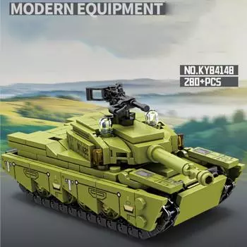 280 шт., военные армейские M1A2C, танковые кирпичи, блоки, строительный комплект, детский подарок на Рождество и день рождения для мальчиков No Box