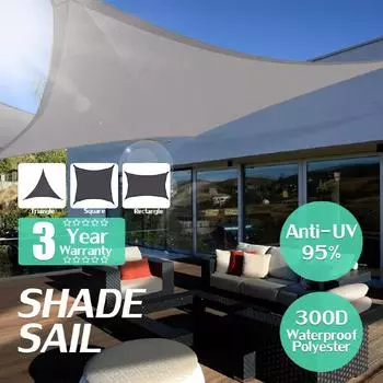 280GSM HDPE Farbic Square Sun Shade Sail Sunshading Nets for Garden Cover Flowers Plants Patio Lawn rectangle 2x3