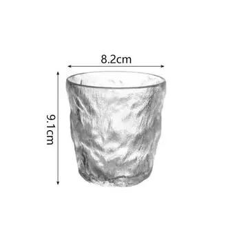 280ml/330ml Glacier Pattern Water Bottle Creative Cocktail Glass Beverage Mug Ins Style Iced Coffee Cup Suitable for Gift Giving 1pcs