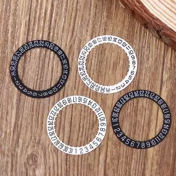 2824 Механизм Дата Колесо Циферблат Подходит 2824 Автоматический механический механизм Заводная головка в положении 3.0 День Дата в положении 3.0/6.0 Черный Белый Колесо WT2