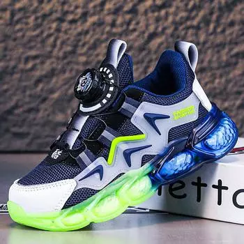 28-39 Детская противоскользящая и износостойкая модная уличная спортивная и повседневная обувь Детская обувь 35 темно-синий