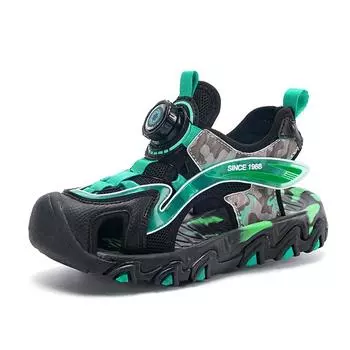 28-39 Детские летние большие модные сандалии Baotou для отдыха на природе пляжная обувь повседневная спортивная детская обувь 28 синий