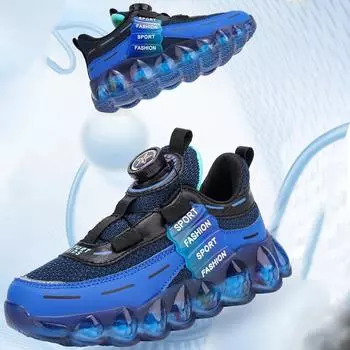 28-39 Детская обувь Кнопки вращения Спортивная обувь для мальчиков Баскетбольная спортивная обувь Кроссовки для девочек 28 розовый