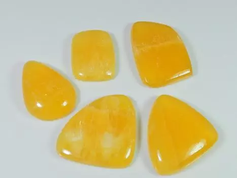 28-40mm Natural yellow Lace Agate crytsal cabochon Loose Gemstone Lot28-40MM RQ-2524