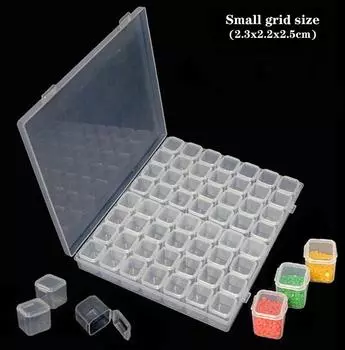 28/56 Grids DIY Diamond Painting Tools Storage Box Diamond Embroidery Accessories Organizer Case Painting Storage Containers