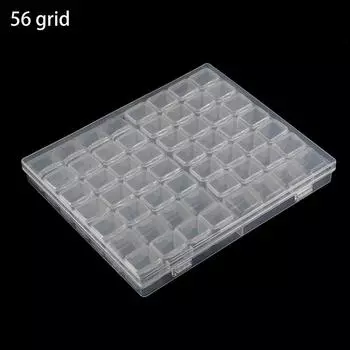 28/56 сеток, ящик для хранения ювелирных изделий с бриллиантами своими руками, прозрачные сетки, инструменты для дизайна ногтей, футляр для хранения бусин, органайзер as the picture