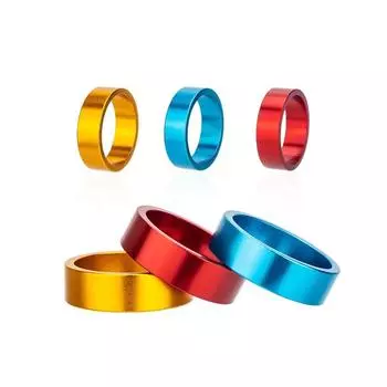 28.6mm Bicycle Headset Washer MTB Bike Front Fork Spacer Durable Bike Front Stem 10mm серебряный