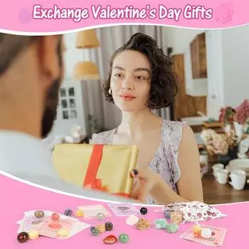 28 готовых валентинок и кристаллов - Подарки на День святого Валентина для детей и классов - Открытки на День святого Валентина для детей и школ, классов и классов One Size