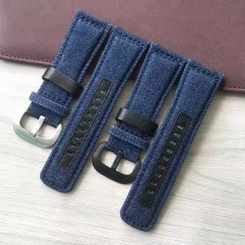 28 мм холст кожаный ковбойский синий ремешок для часов Seven Friday ремешок для часов P3C/04 09 Механическая серия водонепроницаемый браслет-браслет 28mm