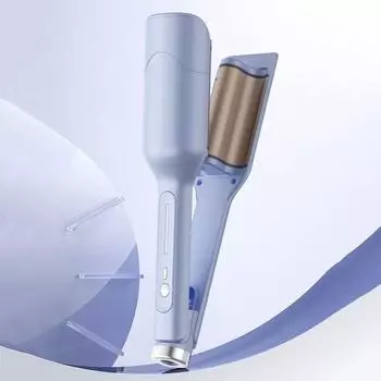 28 мм щипцы для завивки в форме яичного рулета с 3 регулируемыми температурами, бигуди для французских волн, быстрый нагрев, электрические щипцы для завивки волос, женские волнистые щипцы для завивки волос UK чёрный