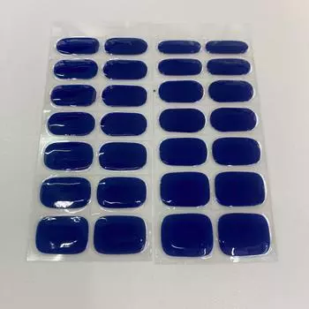 28-пальцевые полностью прикрепленные полузапеченные полуотвержденные светящиеся гелевые наклейки для маникюра 6.5*18