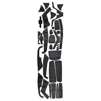 28 шт. для Chevrolet для Cruze 2009-2015 внутренняя отделка наклейка карбоновый внутренний колпачок полоска декоративный набор CHINA