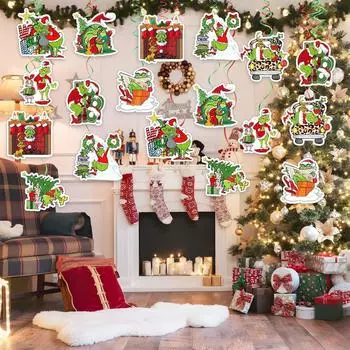 28 шт Рождественские украшения Добро пожаловать в рождественские украшения Товары для вечеринок Украшения для рождественской вечеринки One Size