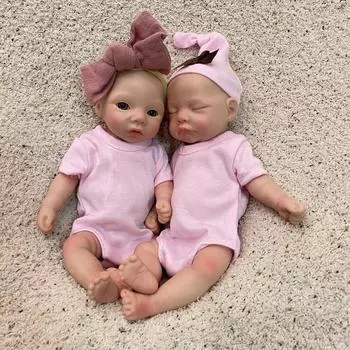 28 см милая кукла реборн всего тела, твердая силиконовая кукла для девочек, 3D окрашенная кожа и неокрашенная, реалистичная, реалистичная силиконовая кукла