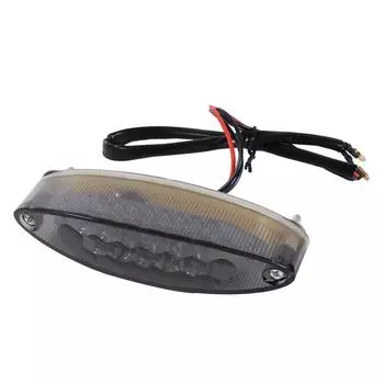 28 светодиодов для мотоцикла ATV, дымчатая лампа, стоп-сигнал, номерной знак, задний фонарь