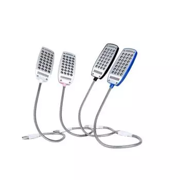 28 светодиодов гибкие лампы для чтения USB светодиодные лампы для защиты глаз книжный светильник для ноутбука ПК компьютер 4 цвета мебельные принадлежности белый