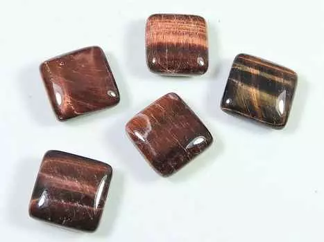 28Cts. AAA Красный тигровый глаз восьмиугольный кабошон россыпью драгоценный камень 05 шт. лот 11X11MM RQ-2030