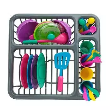 28X имитация ролевых игр столовые приборы миски набор тарелок игрушечный игровой набор обучающие игрушки для детей мальчики подарочные аксессуары