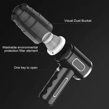 29000 Па автомобильный пылесос беспроводной портативный бытовой пылесос с высокой мощностью всасывания небольшой мини-пылеуловитель зелёный