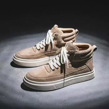 2901 обувь на инструментальной подошве новая британская мужская обувь с высоким верхом повседневная обувь на толстой подошве увеличивающая рост трендовые ботинки в стиле милитари 38-male size is too large