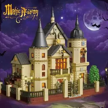 2925PCS Fantasy Magic Academy Building Blocks MOC Classic Castle Model Bricks Desktop Decoration Toy For Kids Holiday Gifts