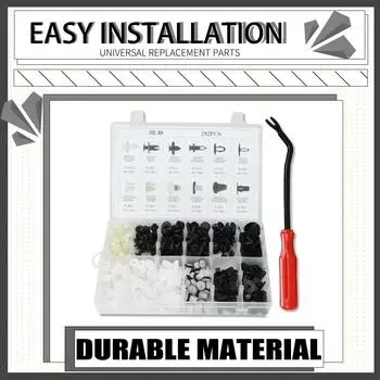 292 шт., комплект заклепок для бампера и пластиковой отделки кузова автомобиля, крепежные элементы для автомобильных дверных панелей, универсальные аксессуары для ремонта