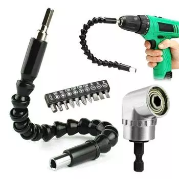 295 мм гибкий шестигранный вал сверла удлинитель держатель сверл с 10 шт магнитное соединение приводной вал головка электрическая дрель электроинструмент CHINA