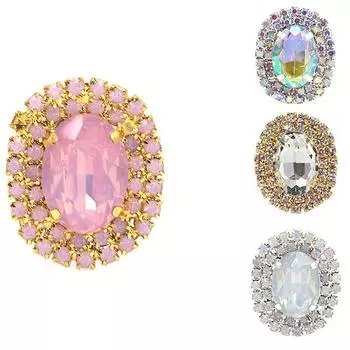 29*24 мм сплав овальной формы стеклянная плоская нижняя пуговица украшение для волос своими руками украшение ремесла ювелирные изделия аксессуары as the picture