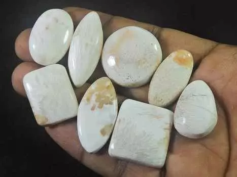 29-29MM натуральный розовый сколоцит микс кабошон драгоценный камень россыпью 7 шт. лот 193 карата. РК-2118