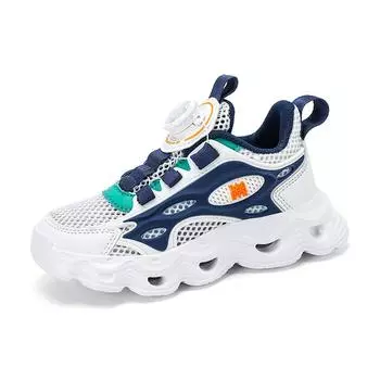 29-39 Детские летние кроссовки больших размеров, легкие, дышащие, модные, повседневные, спортивные, кроссовки для мальчиков 29 светло-синий